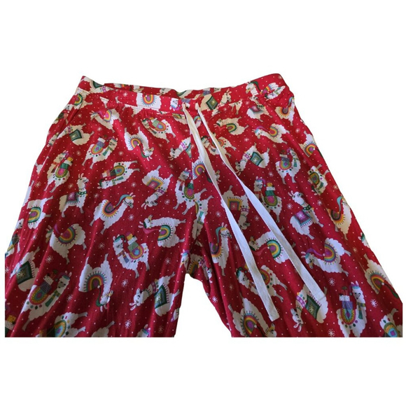 Women’s Size Medium Christmas Llama Pajama Pants, Excellent‎ Condition - Picture 3 of 6